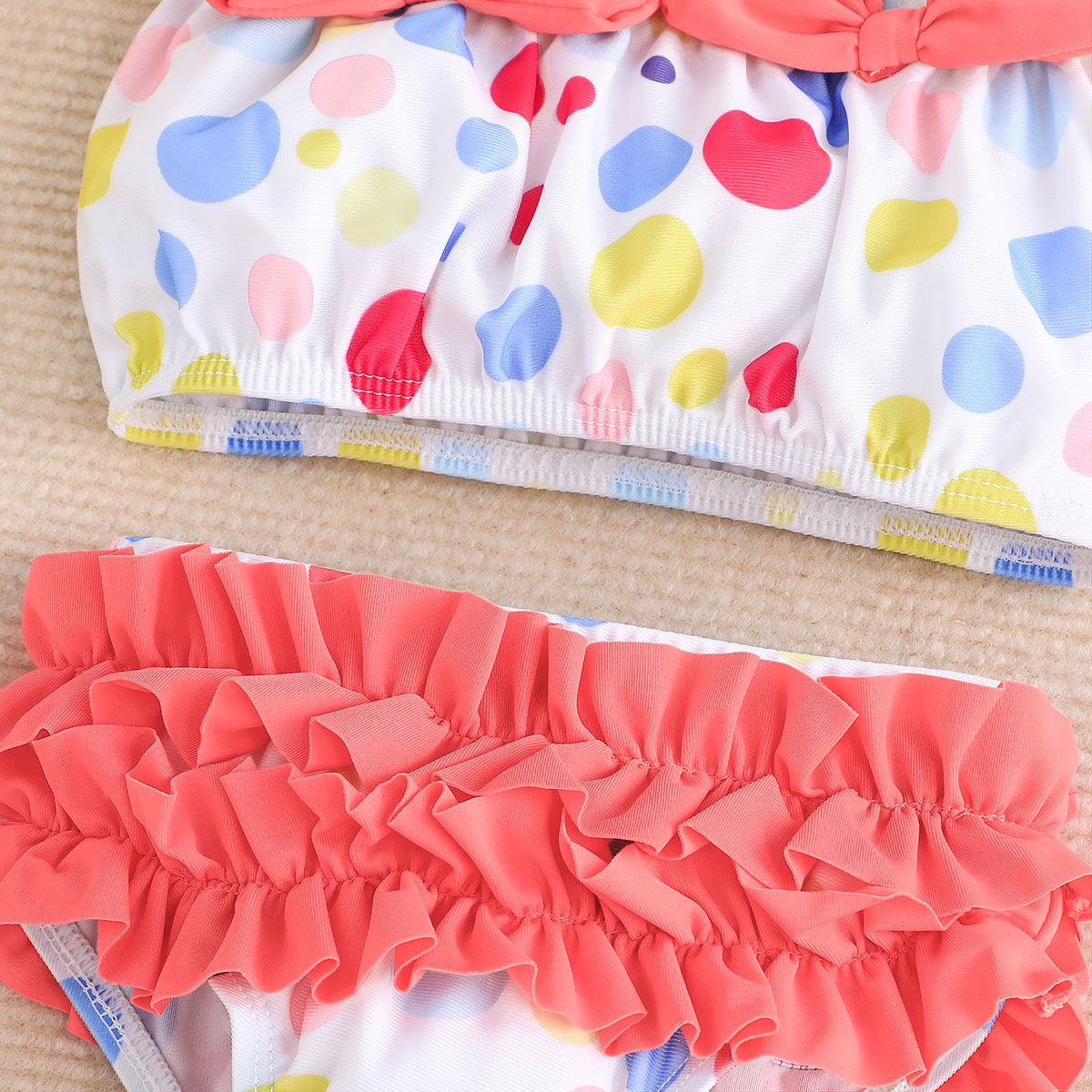 Girls Polka Dot 2 piece Swimsuit