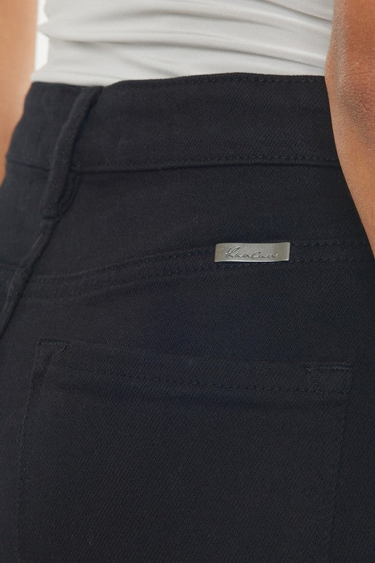 Kancan HAZEL HIGH RISE BLACK DENIM SHORTS