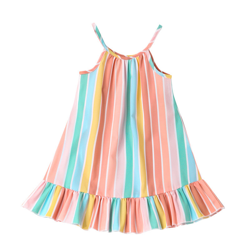 Stripped Ruffle Dress