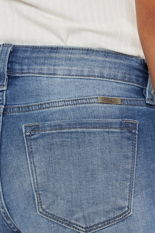 Kancan MID RISE FRAY HEM SHORTS