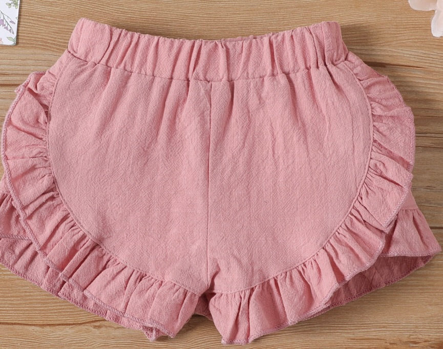 Ruffle Shorts Pink