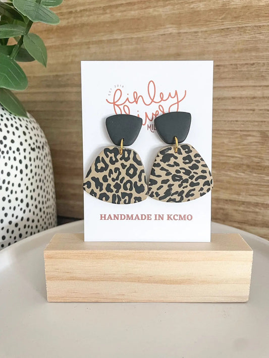 Cora Leopard Earrings