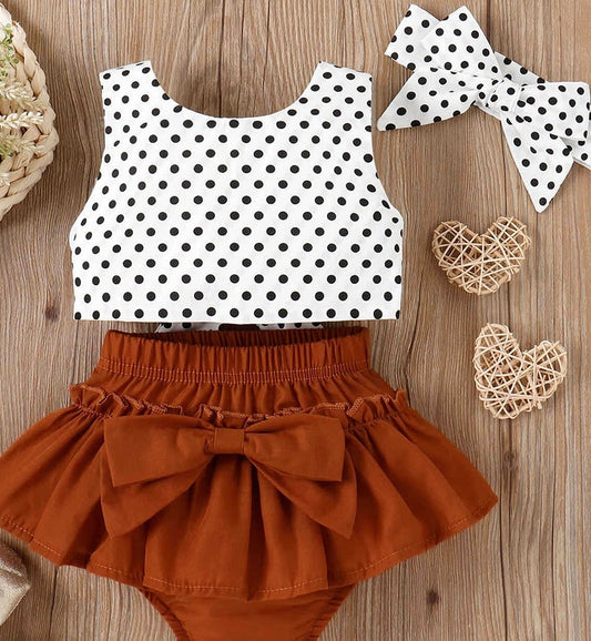 Polka Dot Tie Back @ Piece Set