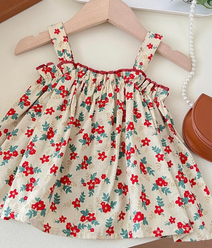 Flower Camisole Top and Shorts Set