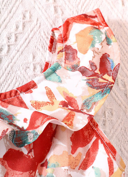 Ruffle One shoulder Romper