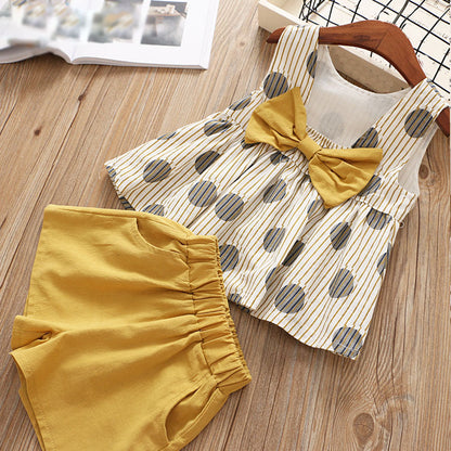Polka Dot Sleeveless Short Set