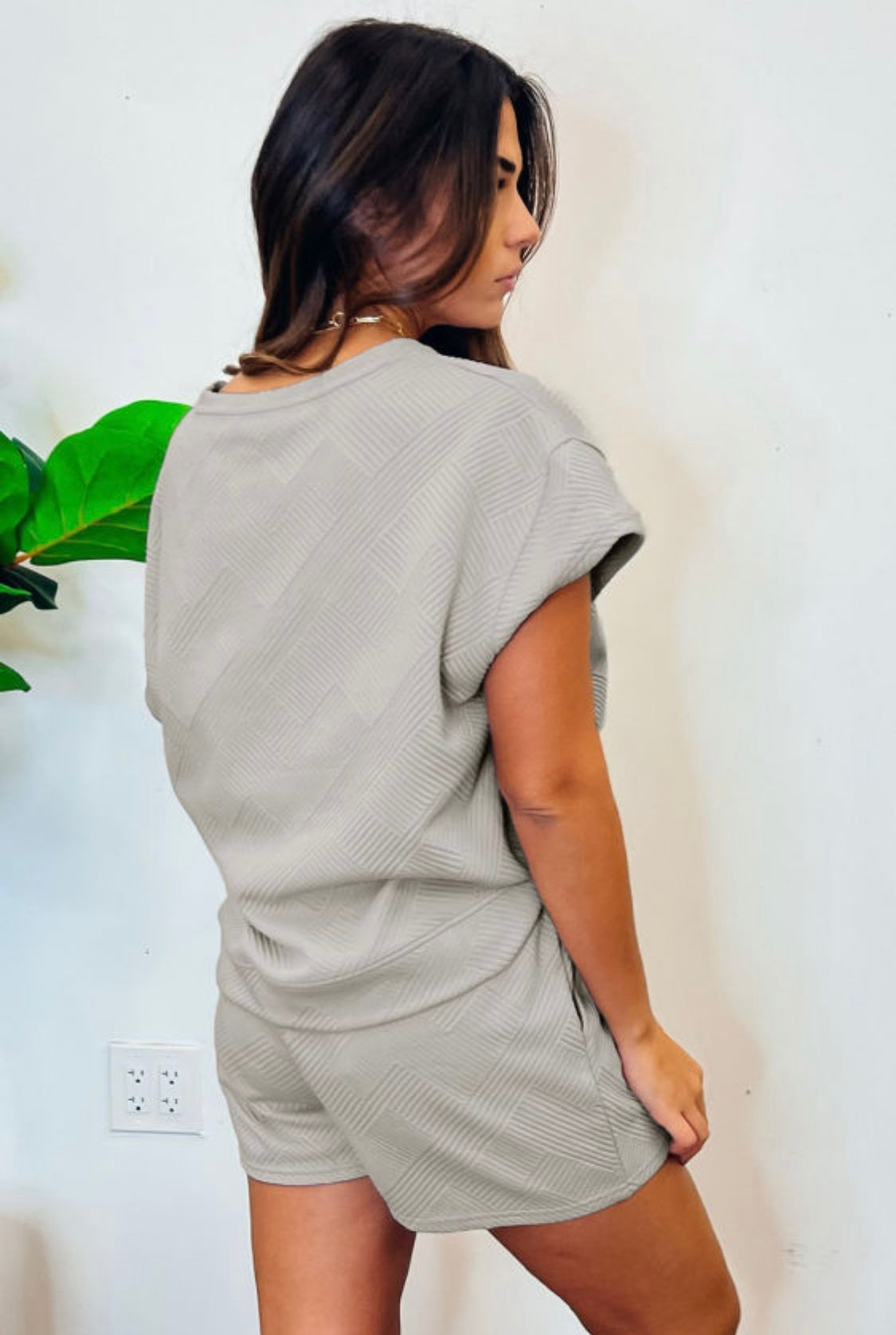 Gray 2pc Short Set
