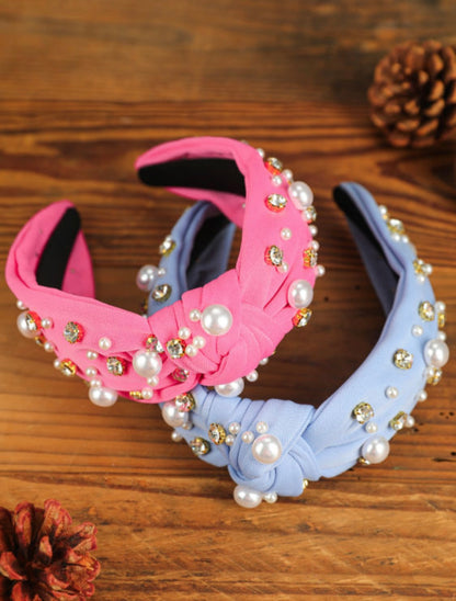 Pearls Diamond Knot Hairband