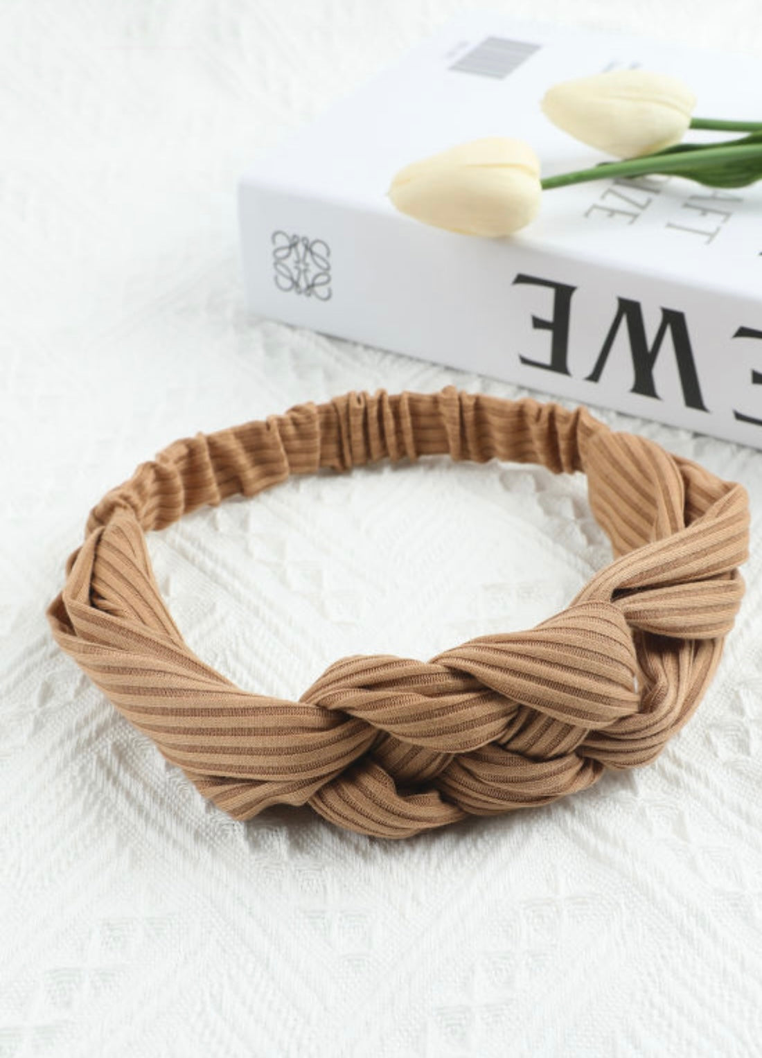 Khaki Knotted Headband