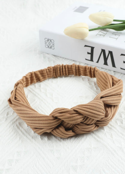 Khaki Knotted Headband