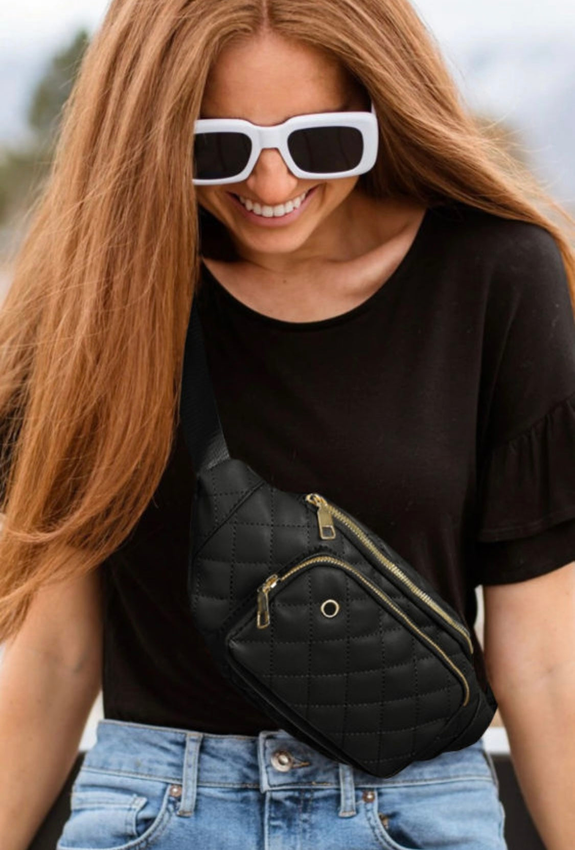 Rhombus Waist Bag (3 color options available)